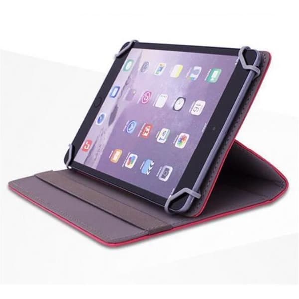 Universal 10,1-tommer tabletetui med 360° roterende stander, hvid