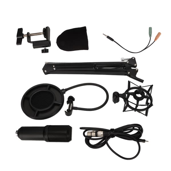 Professional Cardioid Condenser Microphone for PC Gaming Streaming and Recording