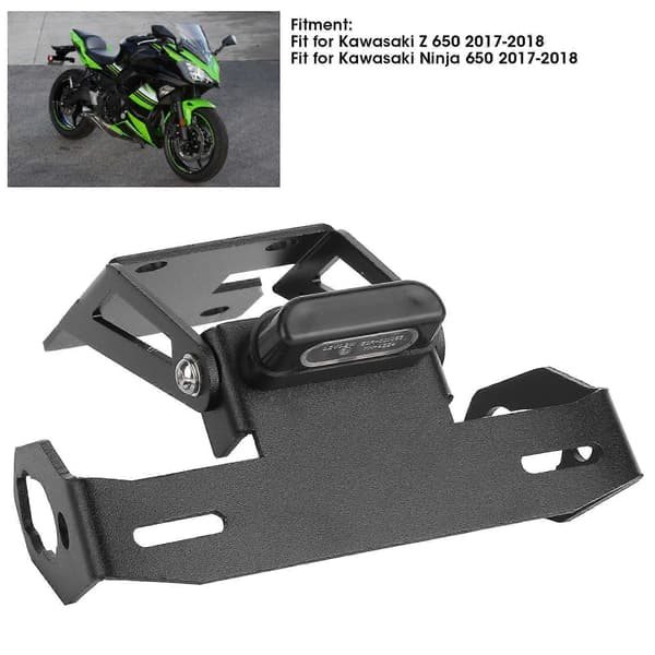 Nummerpladeholder Fender Eliminator LED-lys Passer til Kawasaki Z 650/Ninja 650 2017-2018