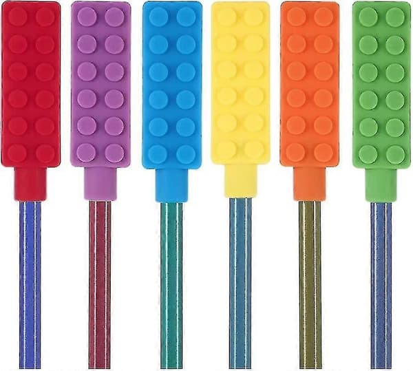 Tuggbara Penn Topper Sensoriska Fidget Toppers För Barn, Behov, 6-pack