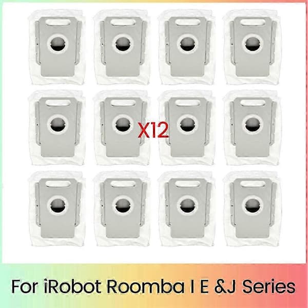 Pölypussi iRobot Roomba E7 J7 I & J -sarjan imureille 12PCS As Shown