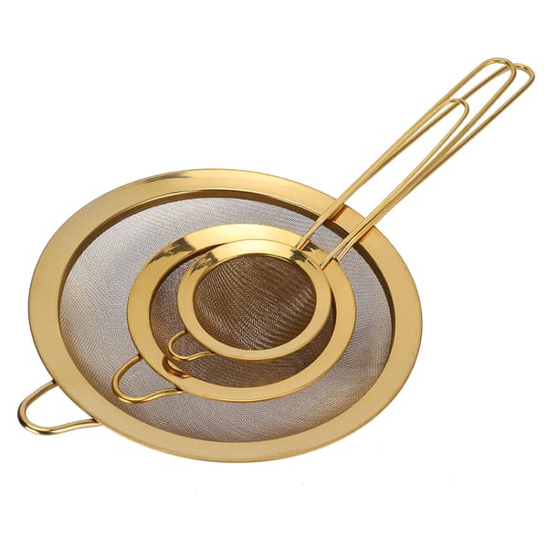 Stainless Steel Colander with Fine Mesh and Long Handle for Kitchen Cooking