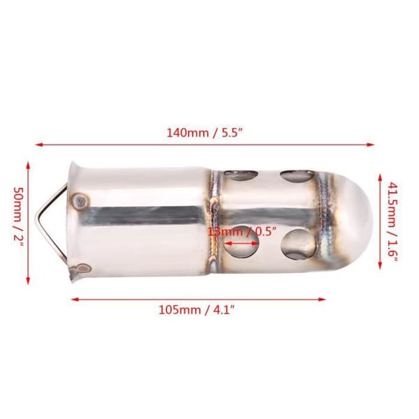 51 mm Universal Motorcykel Udstødning Lyddæmper DB Killer Støjreducerende Stil 1 - XIF