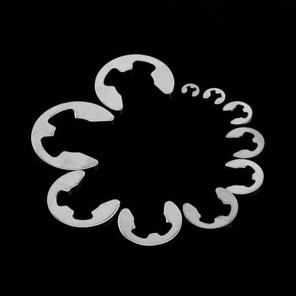 DBA 120-dele 304 rustfrit stål låseringssæt (1,5mm-10mm)