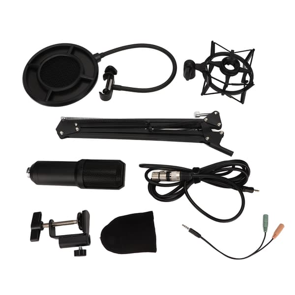 Professional Cardioid Condenser Microphone for PC Gaming Streaming and Recording