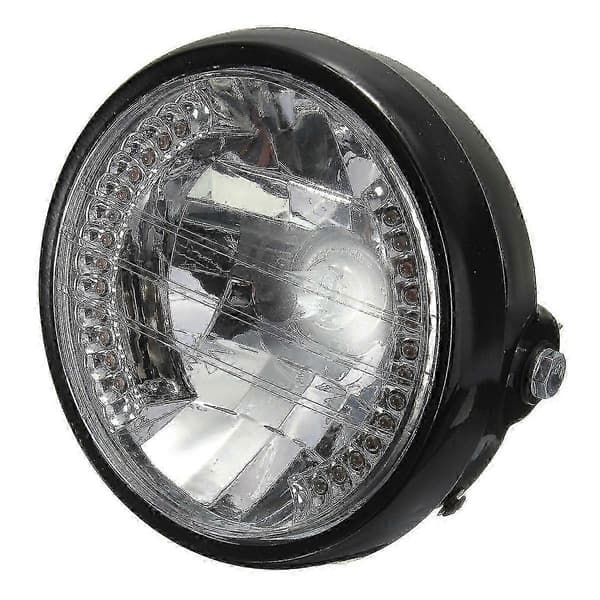 Motorcycle Round Headlight 7 Inch H4 Halogen Lamp