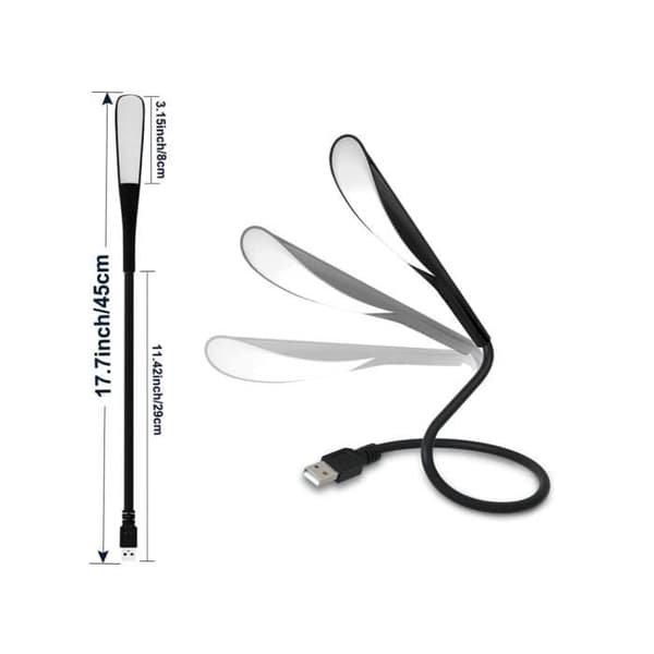 USB-læselampe - Uspecificeret model - 2,8W - Berøringskontakt - Fleksibel
