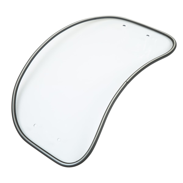 Universal Fit Motorcycle Oval Clear Windshield Wind Deflector Spoiler Shield Transparent