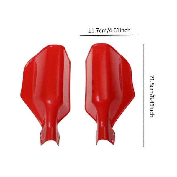 2 st Motorcykel Handskydd Kompatibla med 20 mm Styrkomponenter Handskyddsutrustning Red