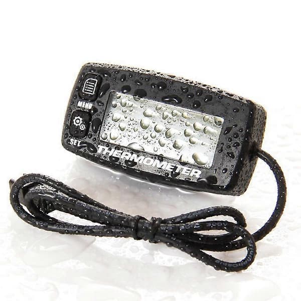 Digital LCD Motor Temperaturmåler Overtemperaturalarm med Sensor RL-TS002 for Motorsykkel Dir