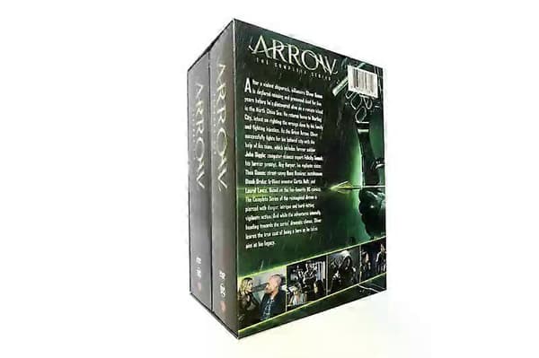 Arrow: Den Komplette Serie Sæson 1-8 DVD-samling, 38-disc sæt, DC Superhelte Drama Engelsk Version