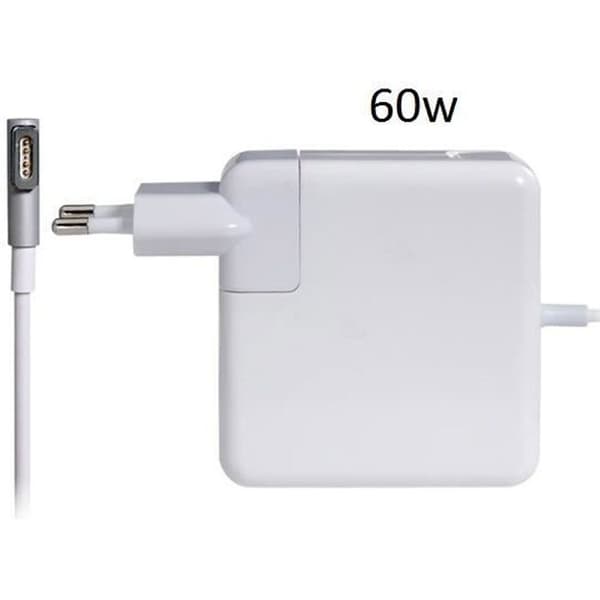 Strømadapter - ZISONIX - MACBOOK PRO - 60W - 5 PIN - MagSafe - Hvid