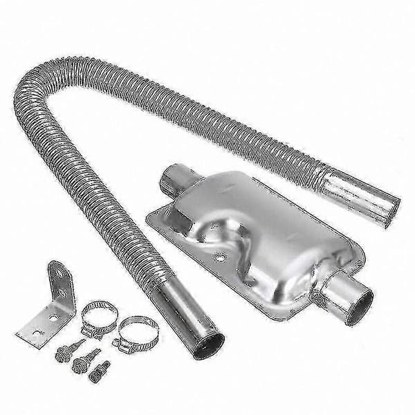 Diesel Luftvarmer Kit med 600mm Udstødningsrør og 24mm Lyddæmper Sæt