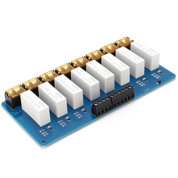 8-kanavainen relemoduuli Solid State SSR -jakelun ohjauslaitteet 5A DCDC 5V220V