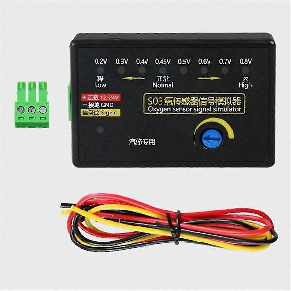 Mini Auto O2 Sensor Signal Simulator 4-tråds syresensor för fordon Black