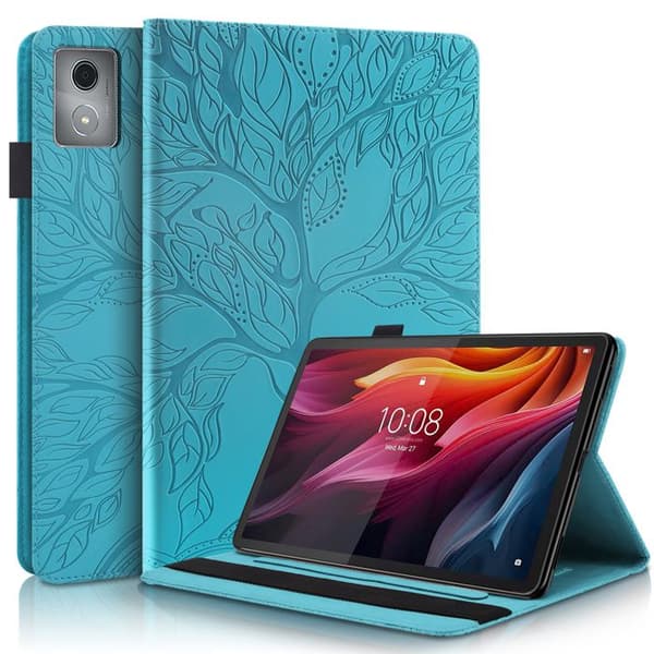 Etui - RASENA - Lenovo Tab K11 Plus/M11 Plus - PU-læder - Blå - Standfunktion