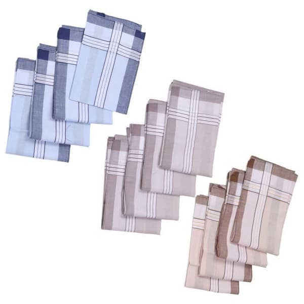 Näsdukar - VVIKIZY - 12-pack - Bomull 40cm - Absorberande - Unisex
