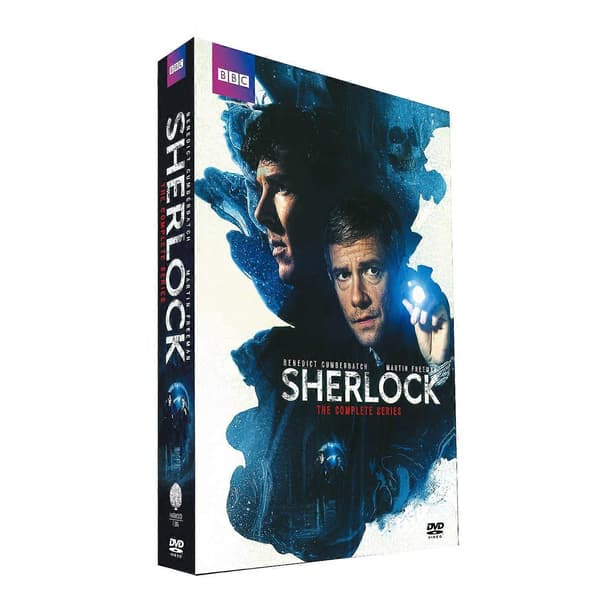 Sherlock: Sæson 1–4 Komplet Samling – 9-Disc DVD Sæt (Original Engelsk Lyd) Engelsk Version