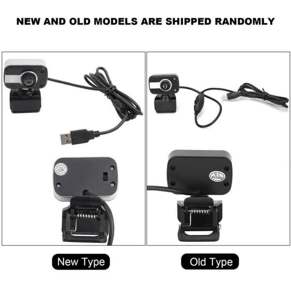 Pro HD Webcam, 12MP USB Webcam, 360° HD Webkamera med indbygget mikrofon, Desktop PC-kamera til MSN, ICQ og computer
