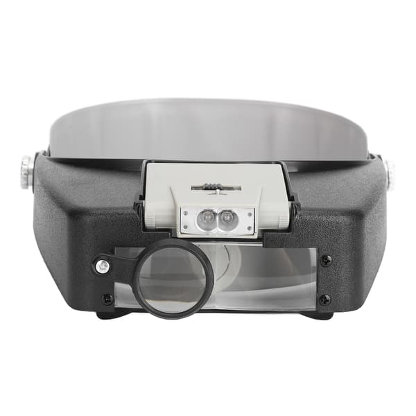 Headband Magnifying Glasses 1.5X 3X 8.5X 10X Magnification Head-Mounted Magnifier with LED Light 0.5