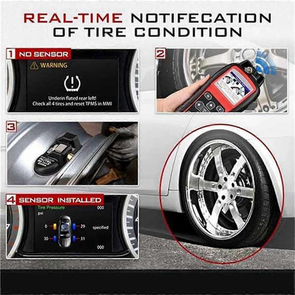 8 stk. Programmerbar TPMS dæktrykssensor 315MHZ Universal Programmerbar TS408 TS508 ITS600 MX Sen