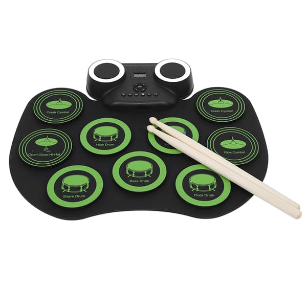 Electronic Drum Set Portable USB Electric Drum Kit with Speaker Musical Instrument