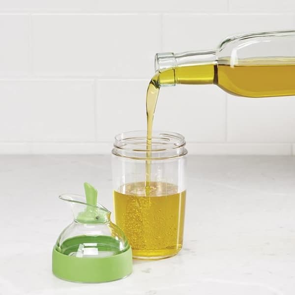 Salatdressingryster - Easy Grips - Sæt med 2 - 240ml - Grøn og Sort - Praktisk design