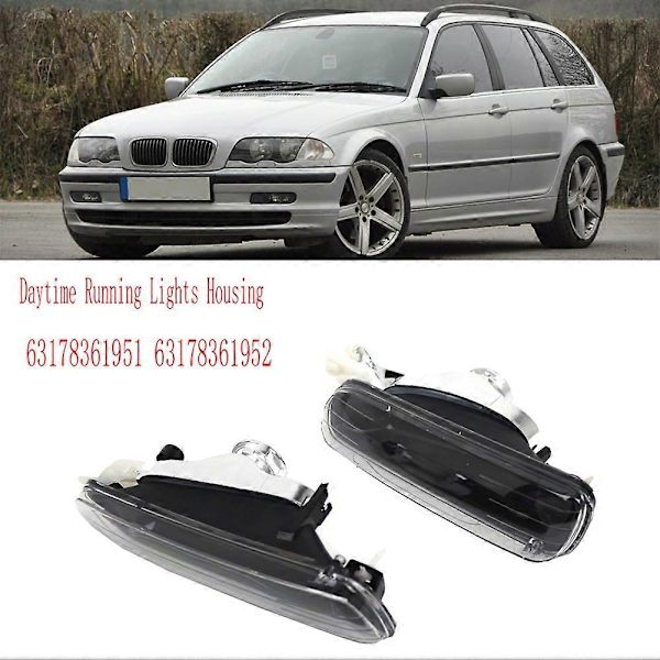 Frontlykt tåkelys for BMW 3-serie E46 1998-2001 Black