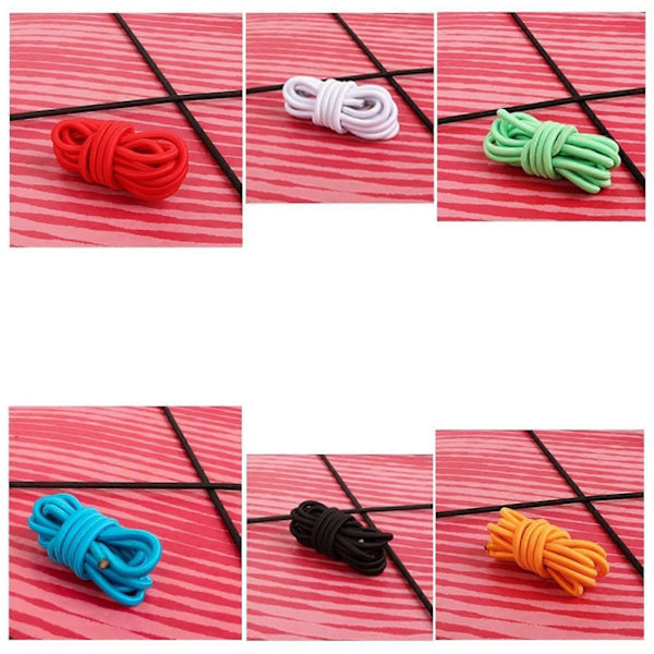 Elastisk Bungee Cord Kajak Stretch Snöre Rep Paddelbräda SUP Förvaring med White