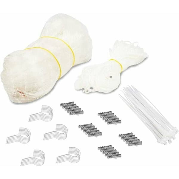 Cat net without drilling Transparent cat nets. Hooks, pins, complete rope and mounting instructions included (8 x 3 m)