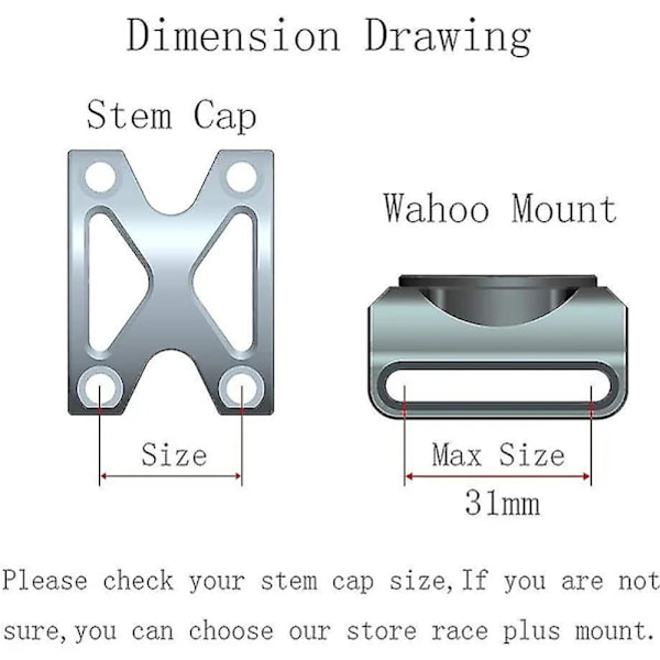 Wahoo Mount, Out Front Combo Sykkelfeste for Wahoo Elemnt, Wahoo Elemnt Bolt, Wahoo Elemnt Mini og Kamera (Wahoo Mount)