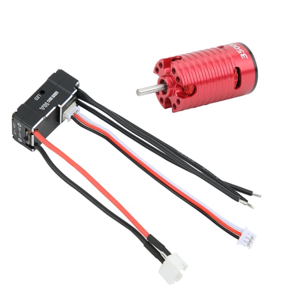 1410 Brushless Motor 18A Black ESC RC Spare Part Accessory Red 3500KV