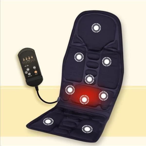 Progress - Massagesits, Uppvärmd Massagemadrass, Massageapparat, Ryggmassagestol