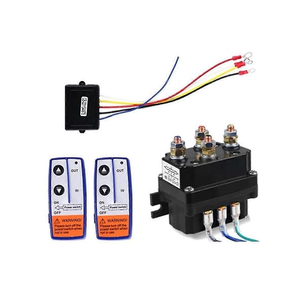 12V 250A Winch Remote Control Winch Control Solenoid Relay Dual Remote Control Kit Car Motorcycle Off Roaders Accessories