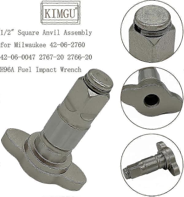 Firkant Amboltmontering for Milwaukee M18 Fuel muttertrekker 2655B20 2655B22 - Reservedel
