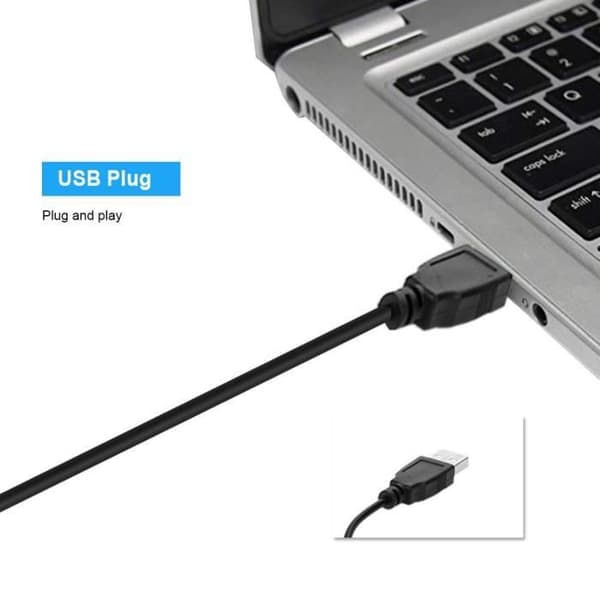 Omnidireksjonell USB-mikrofon for stasjonær PC, Plug & Play for opptak og nettsamtaler - BOE