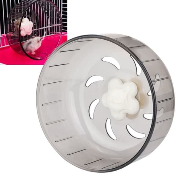 Träningshjul - Cikonielf - 13 cm - Transparent Plast - Grå - Hållbart och Tyst