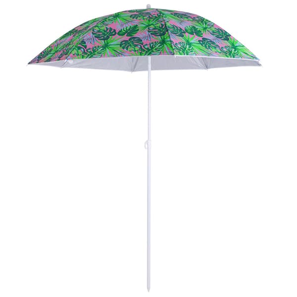Beach Umbrella / Parasol - 150 cm 970 Gröna löv
