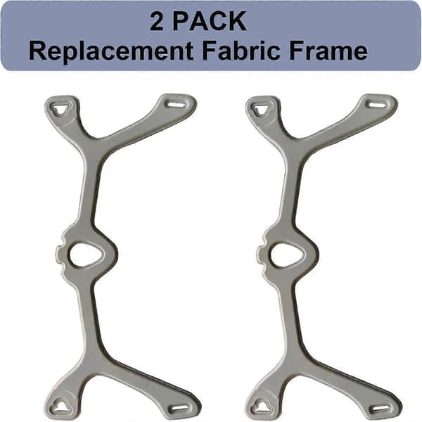 2-paknings stofframme for Wisp nesemaske, erstatningsstofframme for Wisp hodeplagg, Wisp Cpap-maske Gray