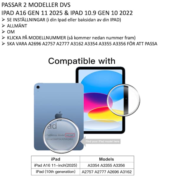 2-PAKKAUS iPad (A16) gen 11 2025 näytönsuoja karkaistu lasi 9H läpinäkyvä