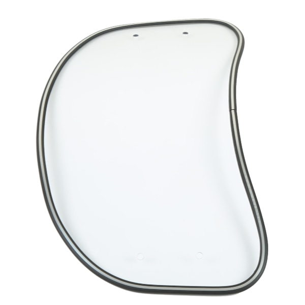 Universal Fit Motorcycle Oval Clear Windshield Wind Deflector Spoiler Shield Transparent