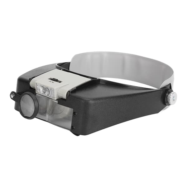 Headband Magnifying Glasses 1.5X 3X 8.5X 10X Magnification Head-Mounted Magnifier with LED Light 0.5