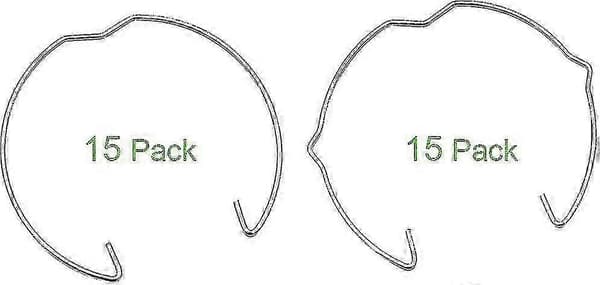 30-pack GU10 MR16 Fästringar LED Spot Halogenlampor