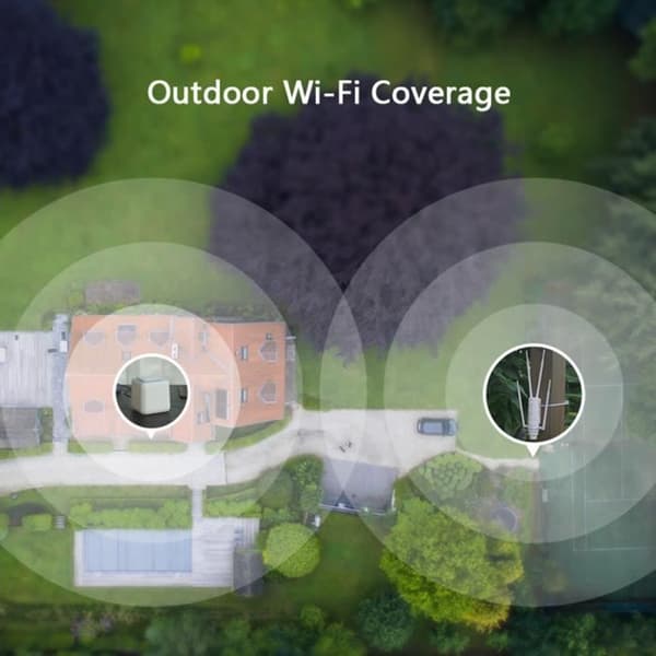 WAVLINK AC1200 Utomhus WiFi Repeater/Extender/Hög-effekt Dubbelfrekvens Accesspunkt med PoE-antenner