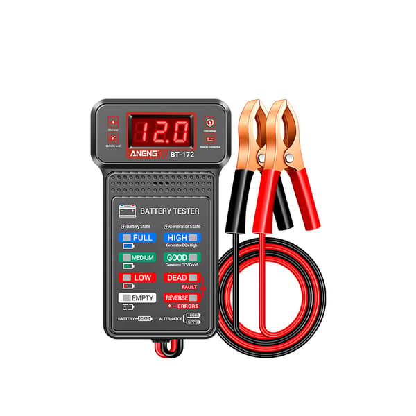 12V 100-2000CCA Bilbatteritester, Batterispenningsmåler