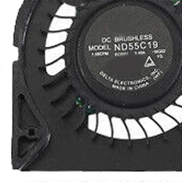Laptop CPU Køleventilator til DELL Latitude E5289 5289 7389 0R2X0G R2X0G Black