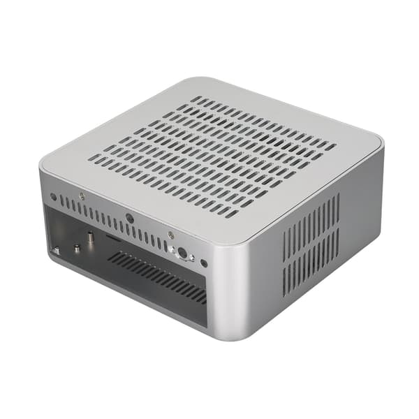 Stationær computerkasse God varmeafledning Udsøgt kompakt Mini HTPC-kasse til hjemmevideocomputer