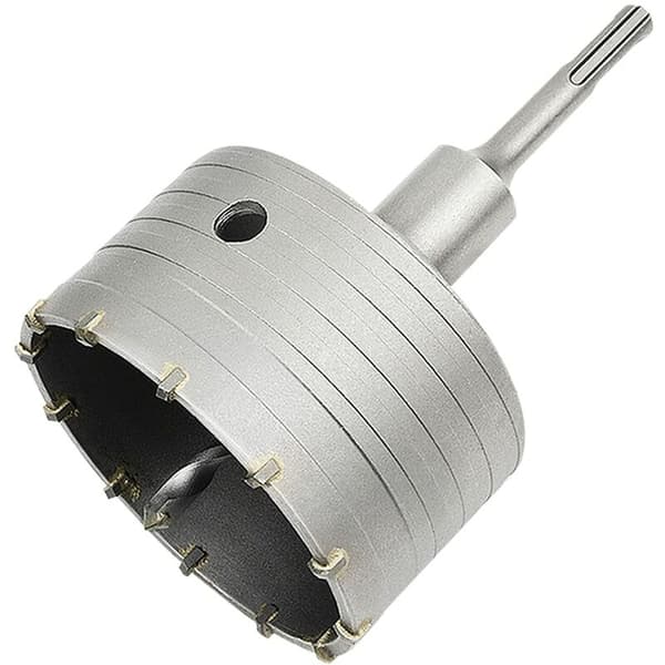 Betonhulsav med SDS Plus-adapter 110 mm, til murværk, beton, cementsten (100 mm + 110 mm SDS Plus-adapter)