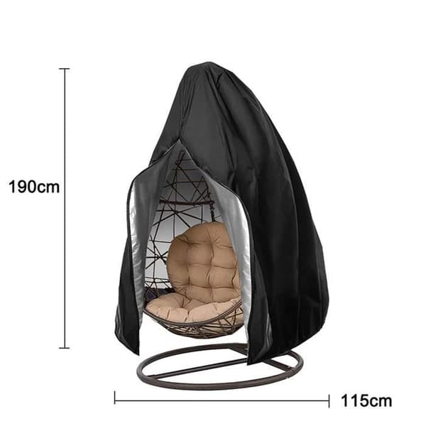 Överdrag för utemöbler, skyddsöverdrag för trädgårdsäggskalsgunga 210D, 190 cm * 115 cm.