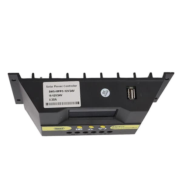 Solcelleopladningsregulator MPPT 12V 24V LCD-display Omfattende beskyttelsesfunktioner Solcelleregulator til solenergisystem 30A